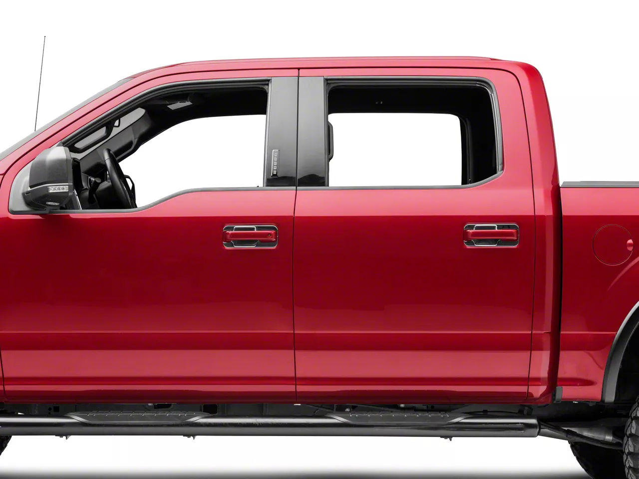 RedRock F-150 Door Handle Covers; Back Plate Only; Chrome T537706 (15-20  F-150) - Free Shipping