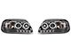 LED Halo Projector Headlights; Chrome Housing; Clear Lens (97-03 F-150)