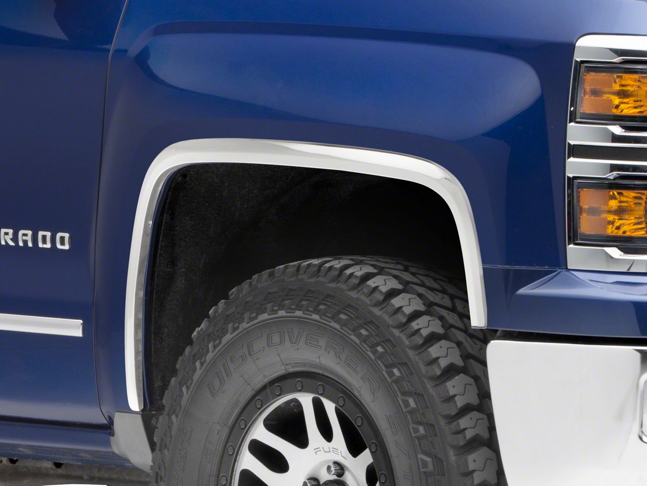 Putco Silverado 1500 Stainless Steel Fender Trim 97295 (14-15 Silverado ...