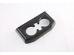 Cobra-Tek Interior Rear Cup Holder Cover Trim; Carbon Fiber Print (21-24 F-150 SuperCab, SuperCrew)