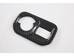 Cobra-Tek Headlight Switch Cover Trim; Carbon Fiber Print (19-24 RAM 1500)