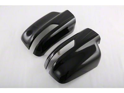 Cobra-Tek Mirror Covers with Turn Signal Cutout; Gloss Black (19-24 RAM 1500)