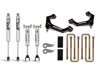 Cognito Motorsports 3-Inch Performance Control Arm Leveling Lift Kit with FOX PS 2.0 IFP Shocks (20-25 Silverado 3500 HD)