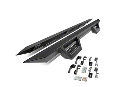 3-Inch Drop Side Step Bars; Black (15-22 Colorado Crew Cab)