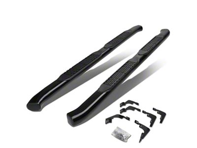 4-Inch Nerf Side Step Bars; Black (15-22 Colorado Extended Cab)