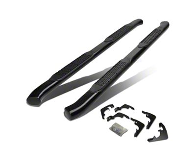 4-Inch Nerf Side Step Bars; Black (15-22 Colorado Crew Cab)