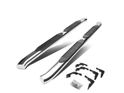 4-Inch Nerf Side Step Bars; Stainless Steel (15-22 Colorado Extended Cab)