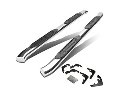 4-Inch Nerf Side Step Bars; Stainless Steel (15-22 Colorado Crew Cab)