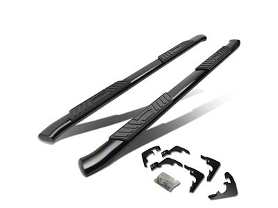 5-Inch Oval Side Step Bars; Black (15-22 Colorado Crew Cab)