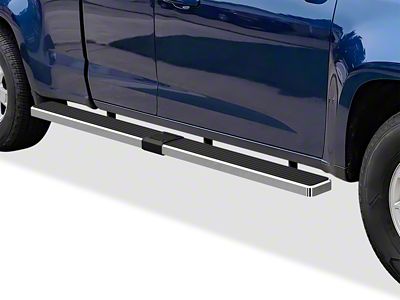 6-Inch Wheel-to-Wheel Running Boards; Hairline Silver (15-22 Colorado Crew Cab w/ 6-Foot Long Box)