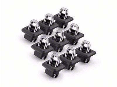 Bullet Inner Bed Retractable Tie-Down Anchors; Set of Nine (15-24 Colorado)