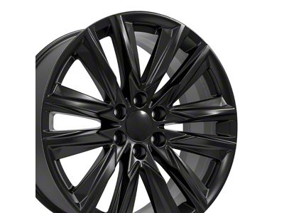 CA91 Satin Black 6-Lug Wheel; 22x9; 28mm Offset (23-24 Colorado)