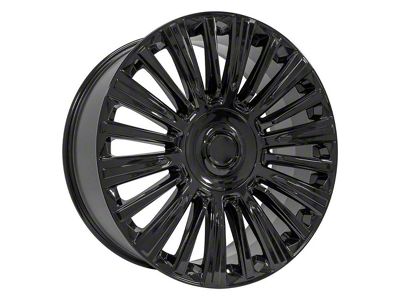 CA92 Gloss Black 6-Lug Wheel; 24x10; 28mm Offset (23-24 Colorado)