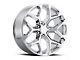 Chevy Snowflake Replica Chrome 6-Lug Wheel; 20x9; 27mm Offset (23-24 Colorado)
