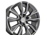 CV32 Gunmetal Machined 6-Lug Wheel; 22x9; 28mm Offset (23-25 Colorado)