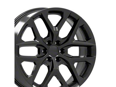 CV62 Gloss Black 6-Lug Wheel; 24x10; 28mm Offset (23-25 Colorado)