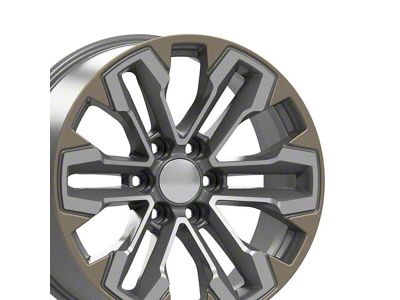 CV69 Gunmetal 6-Lug Wheel; 20x9; 26mm Offset (23-25 Colorado)