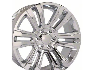 Denali Style Chrome 6-Lug Wheel; 22x9; 24mm Offset (23-24 Colorado)