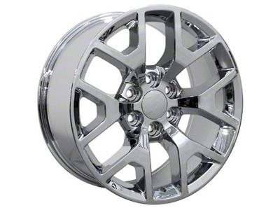 Honeycomb Style Chrome 6-Lug Wheel; 20x9; 27mm Offset (23-24 Colorado)