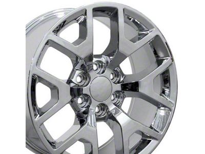 Honeycomb Style Chrome 6-Lug Wheel; 22x9; 31mm Offset (23-25 Colorado)