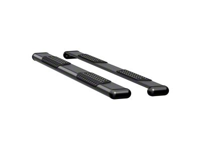 O-Mega II 6-Inch Oval Side Step Bars without Mounting Brackets; Textured Black (15-22 Colorado Crew Cab)