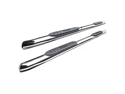 Pro Traxx 4-Inch Oval Side Step Bars; Stainless Steel (15-22 Colorado Extended Cab)