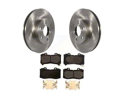 Vented 6-Lug Brake Rotor and Ceramic Pad Kit; Front (15-20 Colorado)