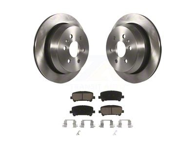 Vented 6-Lug Brake Rotor and Ceramic Pad Kit; Rear (15-20 Colorado)