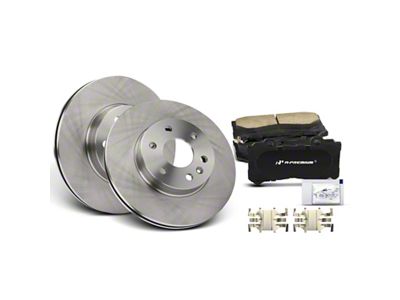 Vented 6-Lug Brake Rotor and Pad Kit; Front (15-20 Colorado)