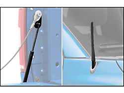 Barricade Tailgate Assist and Off-Road Black Antenna; 6.50-Inch (15-24 F-150)