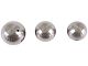 1-Inch Shank Interchangeable Hitch Ball Set; 1-7/8 to 2-5/16-Inch; Stainless Steel