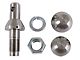 1-Inch Shank Interchangeable Hitch Ball Set; 1-7/8 to 2-Inch; Stainless Steel