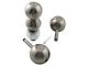 1-Inch Shank Interchangeable Hitch Ball Set; 1-7/8 to 2-5/16-Inch; Nickel-Plated Steel