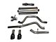 Corsa Performance Sport Dual Exhaust System with Black Tips; Rear Exit (14-18 5.3L Sierra 1500)