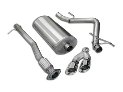 Corsa Performance Sport Single Exhaust System with Twin Black Tips; Side Exit (07-09 6.0L Sierra 1500, Excluding Hybrid)