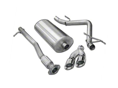 Corsa Performance Sport Single Exhaust System with Twin Polished Tips; Side Exit (10-13 6.2L Sierra 1500)