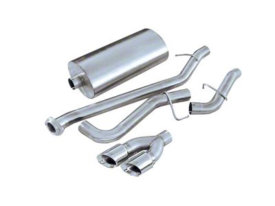 Corsa Performance Sport Single Exhaust System with Twin Polished Tips; Side Exit (99-06 4.8L Silverado 1500)