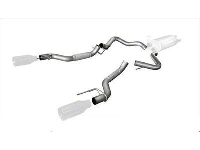 Corsa Performance 3-Inch Dual Axle-Back Exhaust System Conversion Kit; Rear Exit (17-20 F-150 Raptor w/ Corsa Mufflers)