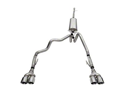 Corsa Performance Dual Exhaust System with Polished Tips; Rear Exit (22-24 Silverado 1500 ZR2)