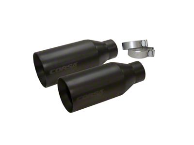 Corsa Performance Pro Series Exhaust Tips; 5-Inch; Black (21-24 RAM 1500 TRX)