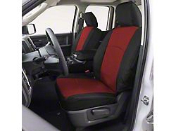 Covercraft Precision Fit Seat Covers Endura Custom Front Row Seat Covers; Red/Black (15-22 Canyon)