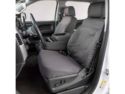 Covercraft Precision Fit Seat Covers Polycotton Custom Front Row Seat Covers; Gray (15-22 Canyon)