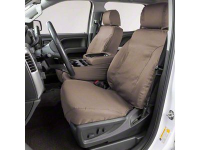 Covercraft Precision Fit Seat Covers Polycotton Custom Front Row Seat Covers; Taupe (15-22 Canyon)