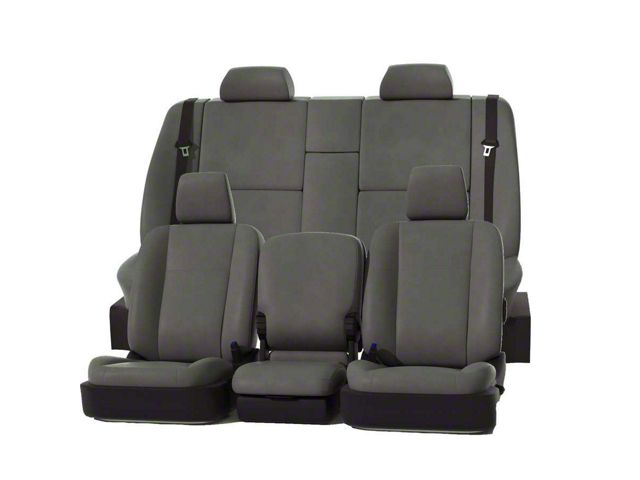 Covercraft Precision Fit Seat Covers Leatherette Custom Front Row Seat Covers; Stone (00-04 Dakota w/ Bench Seat)