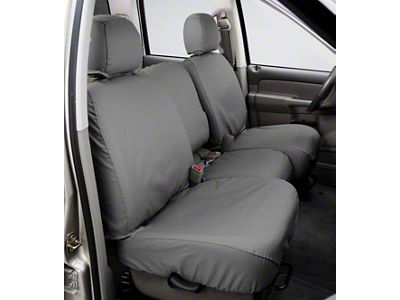 Covercraft Seat Saver Polycotton Custom Front Row Seat Covers; Gray (00-04 Dakota)