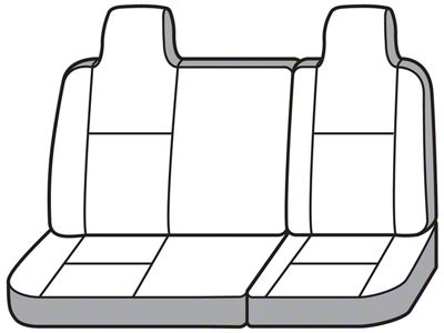 Covercraft Seat Saver Waterproof Polyester Custom Second Row Seat Cover; Gray (00-02 Dakota Quad Cab)