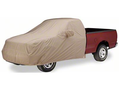 Covercraft Flannel Cab Area Truck Cover; Tan (15-20 F-150 SuperCrew w/ Standard Mirrors)