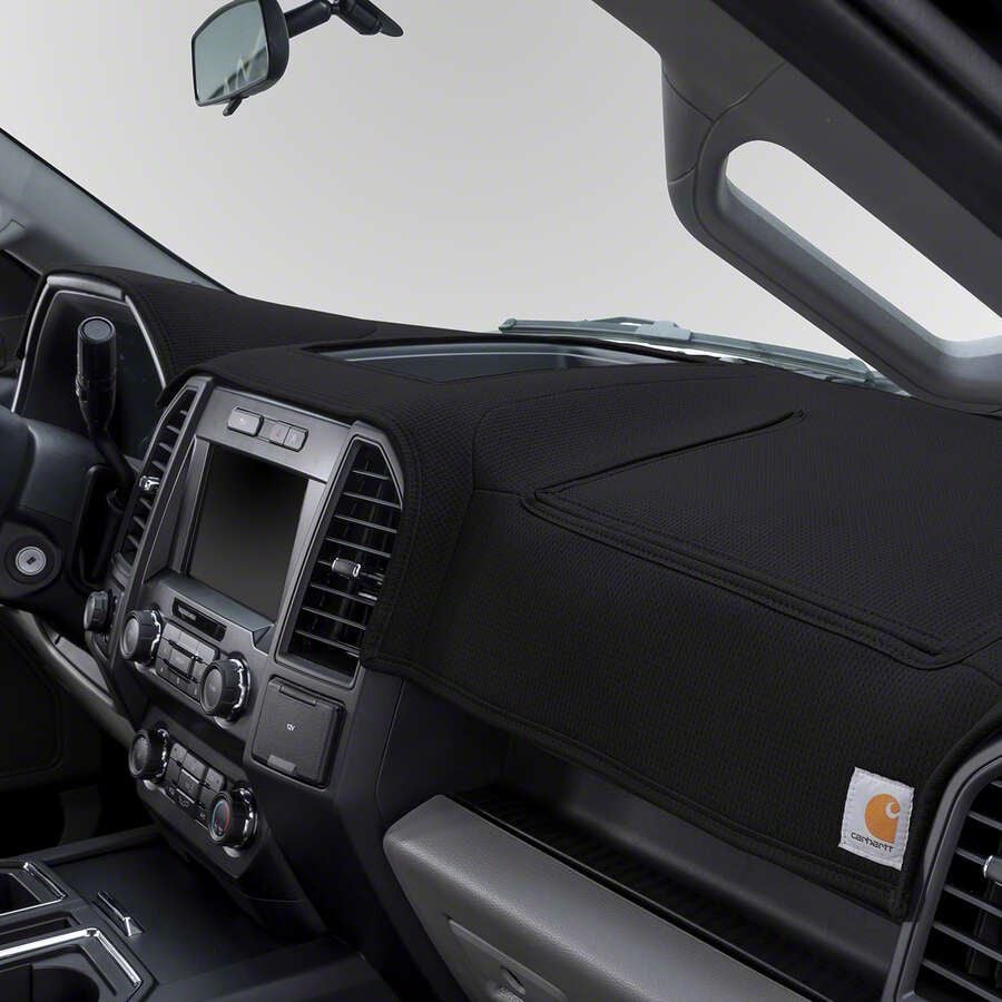 Covercraft Ltd Edition Custom Dash Cover; Carhartt Black (15-20 F-150 w/  Forward Collision Alert)