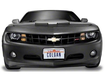 Covercraft Colgan Custom Original Front End Bra with License Plate Opening; Carbon Fiber (18-20 F-150 w/ OE Fender Flares, Excluding Raptor)