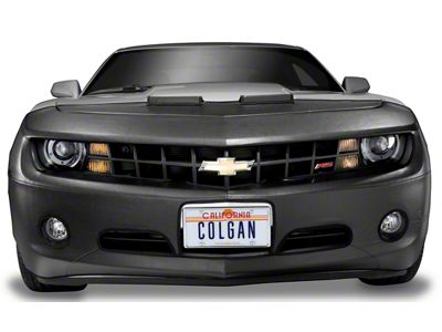 Covercraft Colgan Custom Full Front End Bra with License Plate Opening; Black Crush (18-20 F-150 w/ OE Fender Flares, Excluding Raptor)